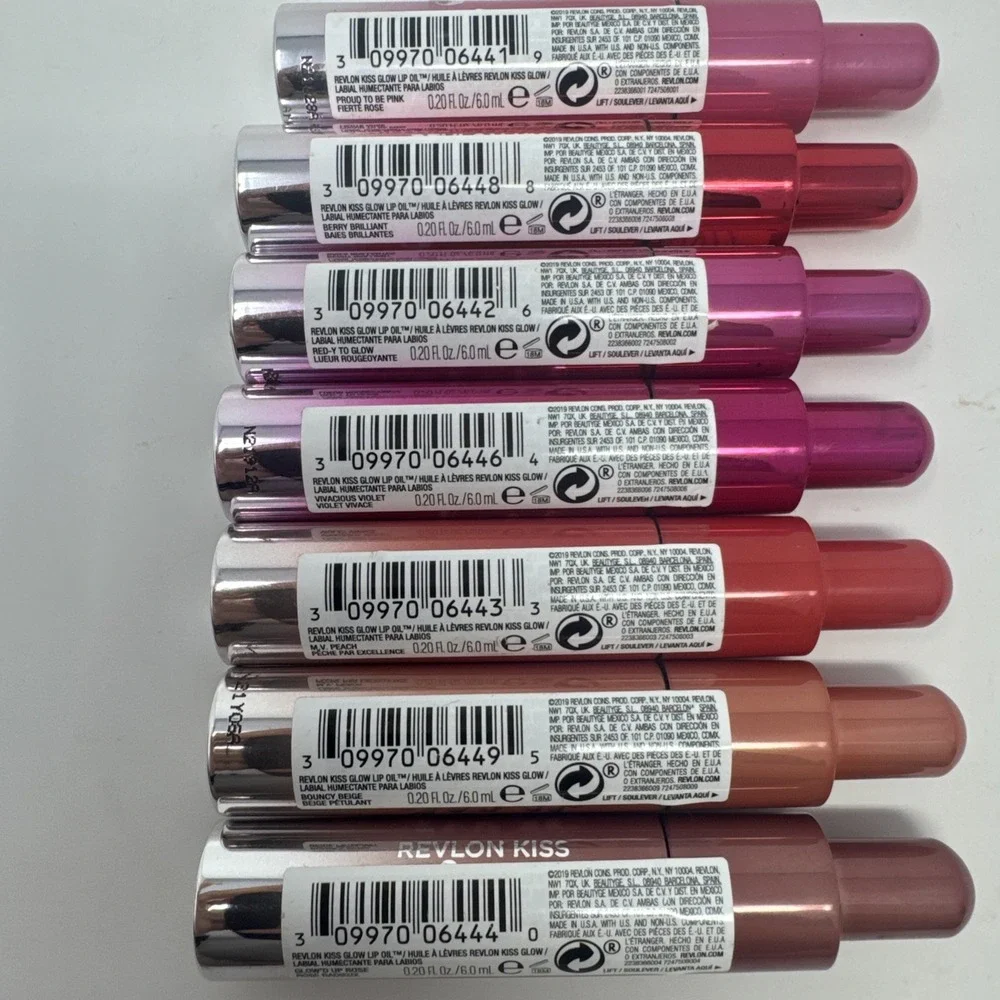 7 REVLON Kiss Glow Lip Oil 001 002 003 004 006 008 009 Mix No Duplicates